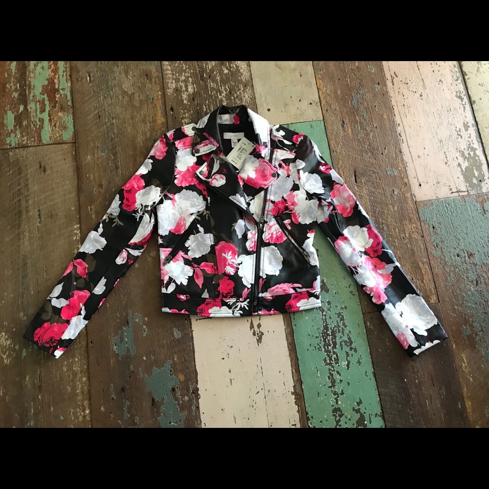 Floral Moto jacket